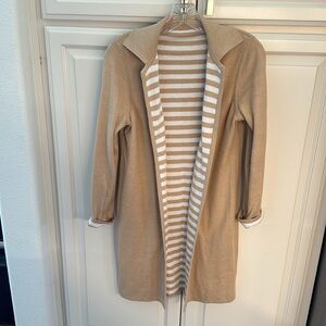 Chico’s Reversible cotton cardigan S/M